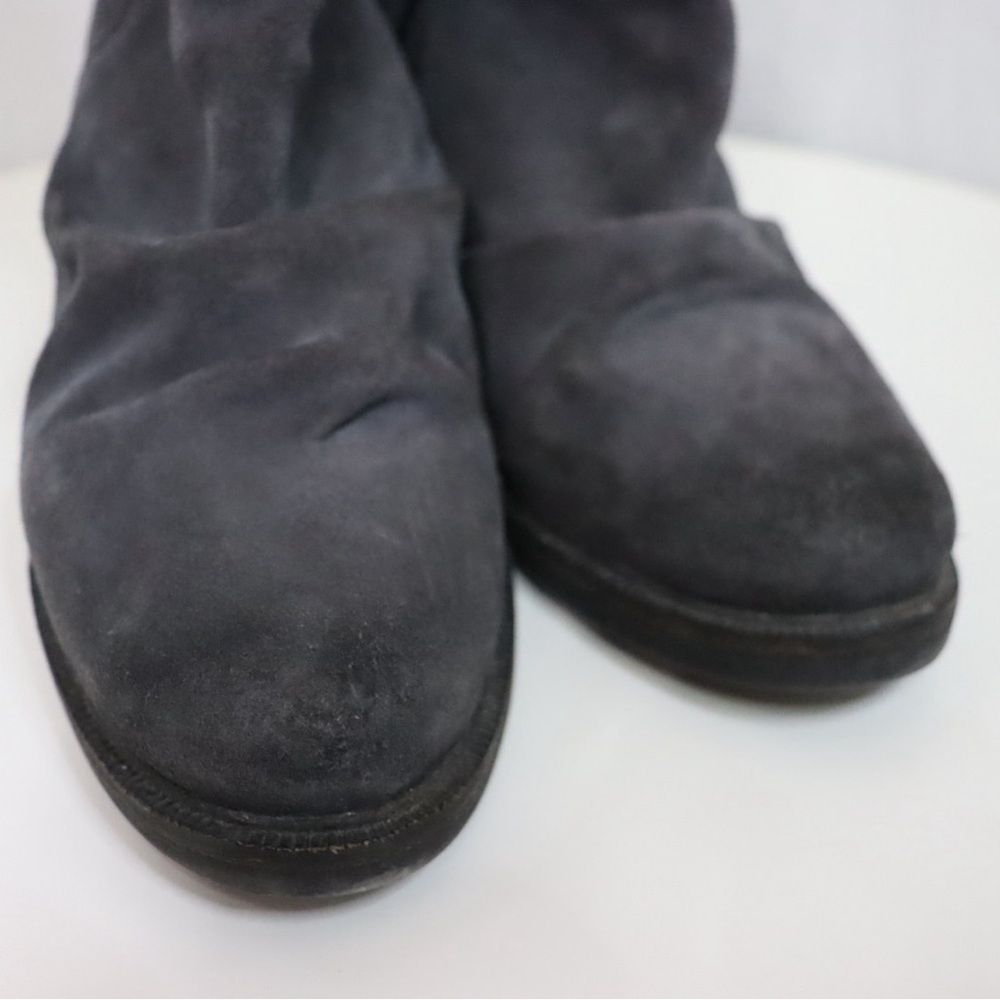ARTICA Suede Leather Slouchy Heeled Boots - Picture 6 of 15
